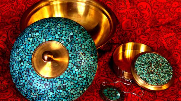 Фирузекуби или бирюзовая инкрустация Исфахана